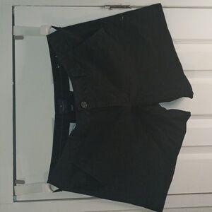 American Eagle Outfitters Stretch Size 18 Midi Black Shorts